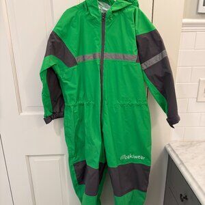 Oaki Oakiwear Kid’s Waterproof Trail Rain Suit Green Unisex Outdoor Size 8/9